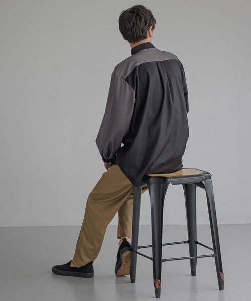 LAKOLE（ラコレ）の「スムースTRスリムパンツ / 349175（スラックス・メンズ・ブラック/ベージュ/ブラウン/グレー/グレイッシュベージュ/ブルーグリーン・SMALL/MEDIUM/LARGE/X-LARGE）」の18枚目の写真