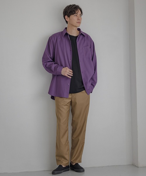 LAKOLE（ラコレ）の「スムースTRスリムパンツ / 349175（スラックス・メンズ・ブラック/ベージュ/ブラウン/グレー/グレイッシュベージュ/ブルーグリーン・SMALL/MEDIUM/LARGE/X-LARGE）」の19枚目の写真