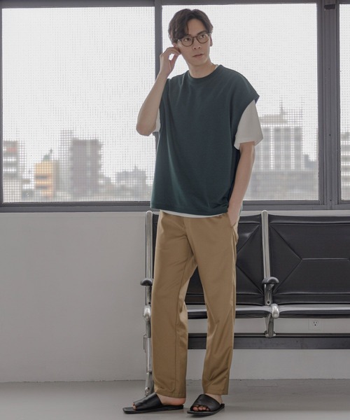 LAKOLE（ラコレ）の「スムースTRスリムパンツ / 349175（スラックス・メンズ・ブラック/ベージュ/ブラウン/グレー/グレイッシュベージュ/ブルーグリーン・SMALL/MEDIUM/LARGE/X-LARGE）」の21枚目の写真