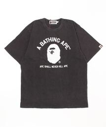 A BATHING APE INDIGO RELAXED FIT TEE M