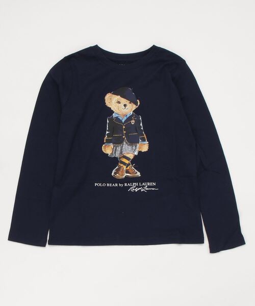 POLO RALPH LAUREN CHILDRENSWEAR（ポロ ラルフ ローレン チルドレンズウェア）の「Polo ベア コットン ロングスリーブ Tシャツ（Tシャツ/カットソー・キッズ・ネイビー系1・L/M/S/XL）」の2枚目の写真