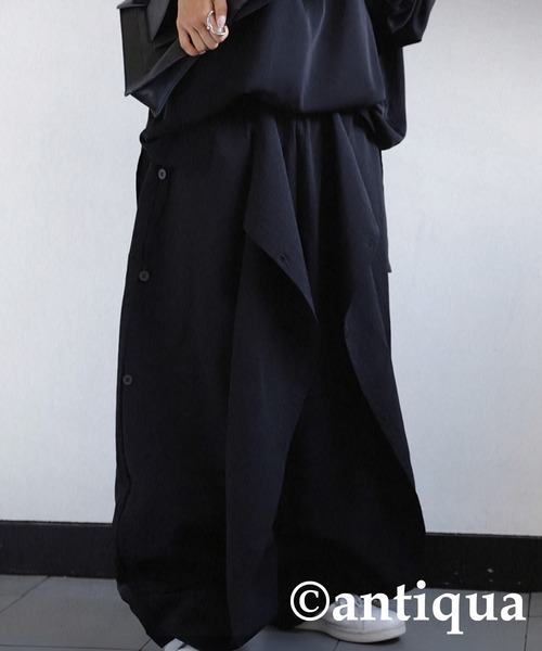 antiqua(アンティカ)の「ボタンデザインパンツ(その他パンツ・レディース・ブラック/カーキ・FREE)」の22枚目の写真