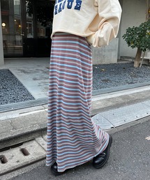 HELLO.SANFRANCISCO | 【HELLO.SANFRANCISCO/ハローサンフランシスコ】ロンtee付きボーダーキャミワンピース(ワンピース)