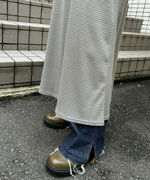 HELLO.SANFRANCISCO（ハローサンフランシスコ）の「【HELLO.SANFRANCISCO/ハローサンフランシスコ】ロンtee付きボーダーキャミワンピース（ワンピース・レディース・レッド/オレンジ/ブルー/グリーン・FREE）」の17枚目の写真