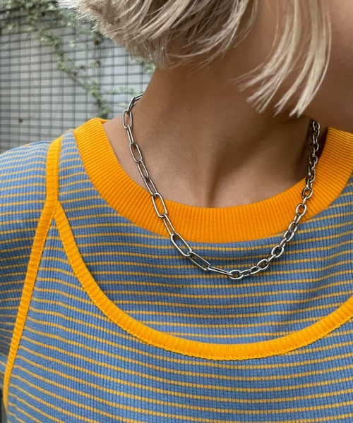 HELLO.SANFRANCISCO（ハローサンフランシスコ）の「【HELLO.SANFRANCISCO/ハローサンフランシスコ】ロンtee付きボーダーキャミワンピース（ワンピース・レディース・レッド/オレンジ/ブルー/グリーン・FREE）」の10枚目の写真