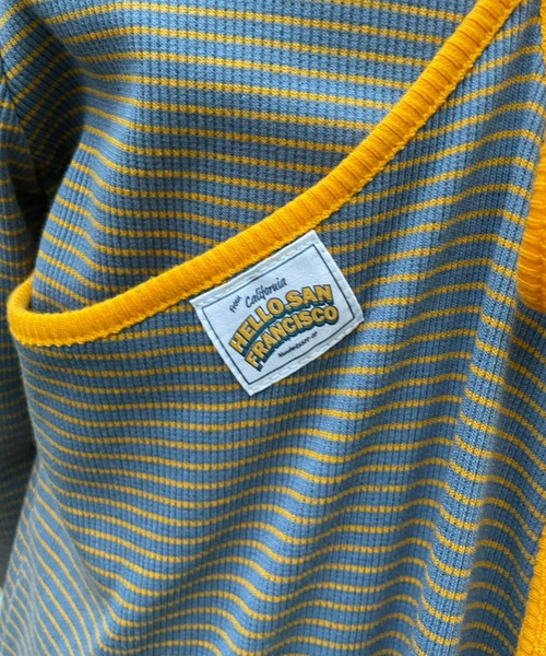 HELLO.SANFRANCISCO（ハローサンフランシスコ）の「【HELLO.SANFRANCISCO/ハローサンフランシスコ】ロンtee付きボーダーキャミワンピース（ワンピース・レディース・レッド/オレンジ/ブルー/グリーン・FREE）」の15枚目の写真