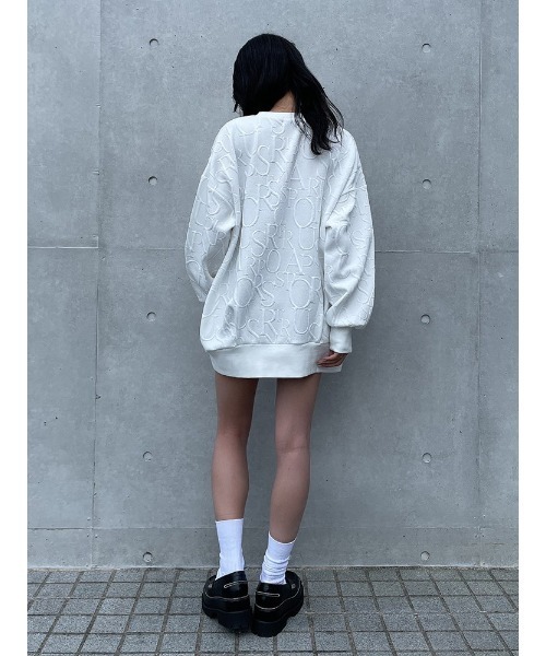 ENVYM(アンビー)の「ジャガードOP(つなぎ/オールインワン・レディース・ホワイト/ブラック・FREE)」の9枚目の写真