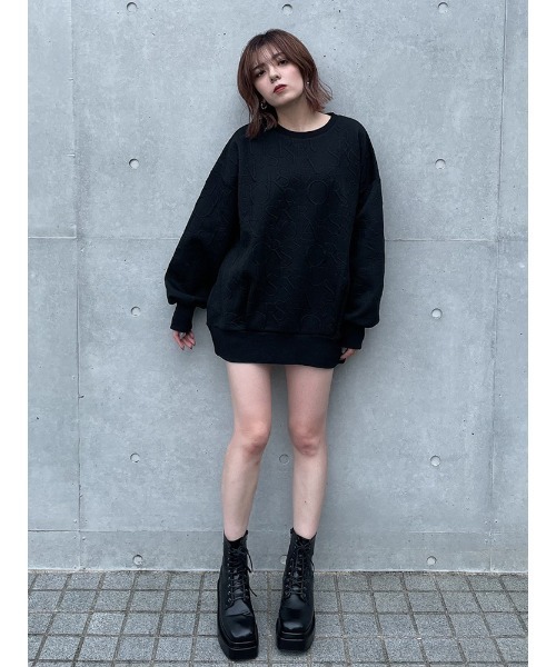 ENVYM(アンビー)の「ジャガードOP(つなぎ/オールインワン・レディース・ホワイト/ブラック・FREE)」の14枚目の写真