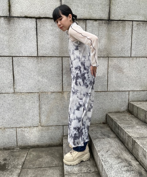 DuKKah（デュカ）の「Dukkah/【低身長向け】シアーメロウハイネックロンT（Tシャツ/カットソー・レディース・ホワイト/ブラック/オレンジ・X-SMALL）」の5枚目の写真