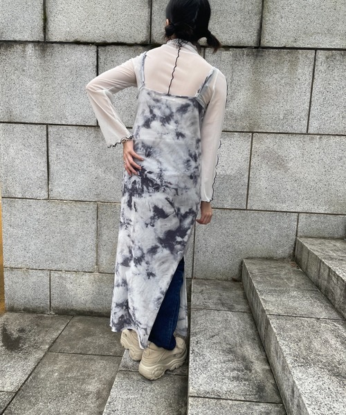 DuKKah（デュカ）の「Dukkah/【低身長向け】シアーメロウハイネックロンT（Tシャツ/カットソー・レディース・ホワイト/ブラック/オレンジ・X-SMALL）」の6枚目の写真