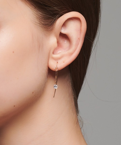 NOJESS（ノジェス）の「K10ジルコニアピアス（ピアス（両耳用））」 - WEAR