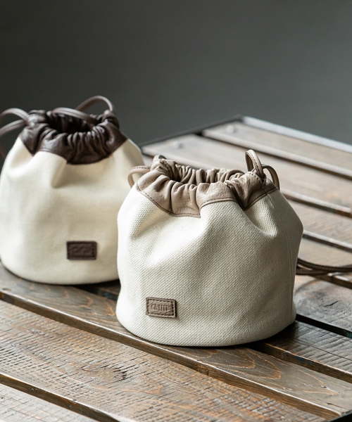 Ch!iii BAG（チーバック）の「《WEB＆名古屋店限定》【ch!iii】キャンバスキンチャクバッグ（ショルダーバッグ・レディース・グリーン/ベージュ/ブラック/ブラウン・FREE）」の4枚目の写真