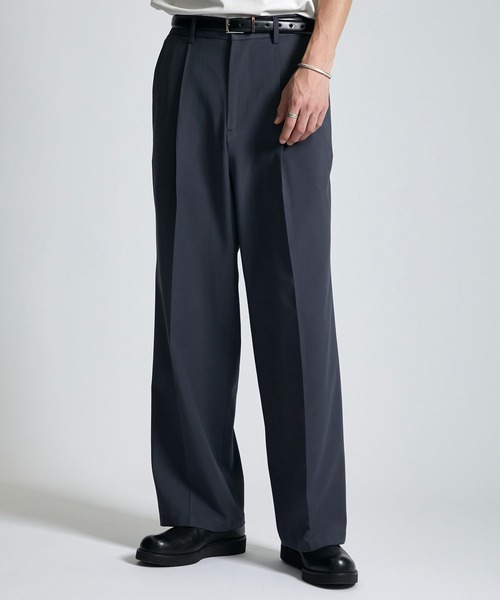 city（シティ）の「NIFTECH WIDE STRAIGHT SLACKS（その他パンツ・メンズ・ブラック/ダークグリーン/ライトブルーグレー/ダークグレー・1/2/3）」の3枚目の写真