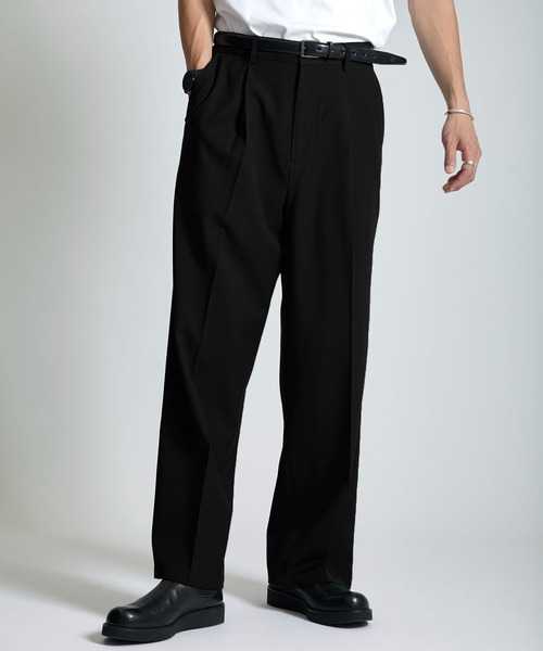 city（シティ）の「NIFTECH WIDE STRAIGHT SLACKS（その他パンツ・メンズ・ブラック/ダークグリーン/ライトブルーグレー/ダークグレー・1/2/3）」の10枚目の写真