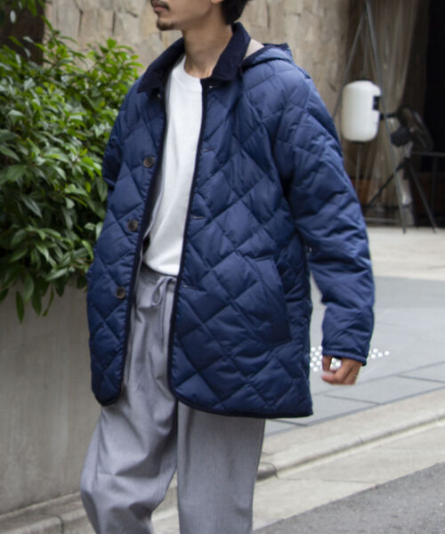 Taion タイオン Gloster別注 ダイヤキルティングジャケット フード取り外し可能 ブルゾン Taion タイオン のファッション通販 Zozotown