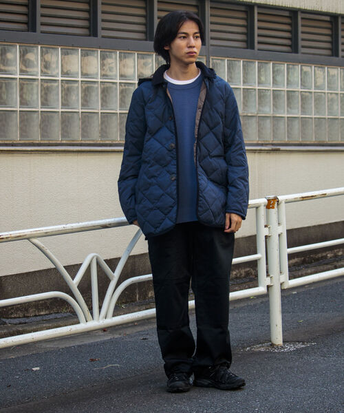 TAION（タイオン）の「【TAION/タイオン】GLOSTER別注 ダイヤキルティングジャケット フード取り外し可能（ブルゾン・メンズ・ネイビー/グレー/ブラック/ダークブラウン・XL/M/L）」の18枚目の写真