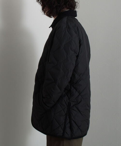 TAION（タイオン）の「【TAION/タイオン】GLOSTER別注 ダイヤキルティングジャケット フード取り外し可能（ブルゾン・メンズ・ネイビー/グレー/ブラック/ダークブラウン・XL/M/L）」の13枚目の写真