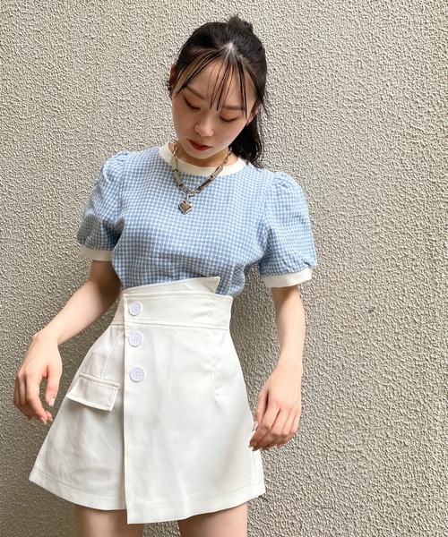 Narcissus（ナルシス）の「【WEBSTORE 限定商品】ハイウエストショートパンツ（その他パンツ・レディース・ホワイト/ブラック・FREE）」の15枚目の写真