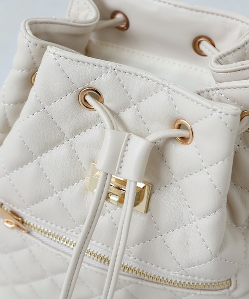 Chico（チコ）の「【2022AW】キルティング2wayミニリュック（バックパック/リュック・レディース・ブラック/ベージュ/アイボリー・FREE）」の14枚目の写真