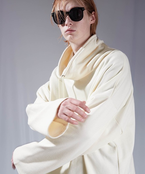 ENDER PRODUCTS（エンダープロダクツ）の「ビッグシルエット カウルネック裏毛プルオーバー 【ENDER PRODUCTS/エンダープロダクツ】（スウェット・メンズ・オレンジ/アイボリー/ブラック・F）」の2枚目の写真