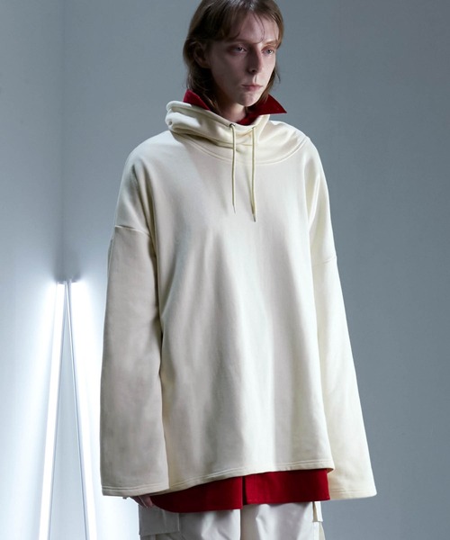 ENDER PRODUCTS（エンダープロダクツ）の「ビッグシルエット カウルネック裏毛プルオーバー 【ENDER PRODUCTS/エンダープロダクツ】（スウェット・メンズ・オレンジ/アイボリー/ブラック・F）」の13枚目の写真