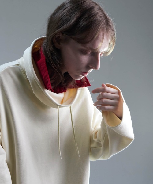 ENDER PRODUCTS（エンダープロダクツ）の「ビッグシルエット カウルネック裏毛プルオーバー 【ENDER PRODUCTS/エンダープロダクツ】（スウェット・メンズ・オレンジ/アイボリー/ブラック・F）」の17枚目の写真