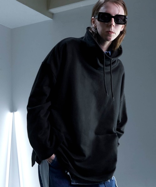 ENDER PRODUCTS（エンダープロダクツ）の「ビッグシルエット カウルネック裏毛プルオーバー 【ENDER PRODUCTS/エンダープロダクツ】（スウェット・メンズ・オレンジ/アイボリー/ブラック・F）」の5枚目の写真