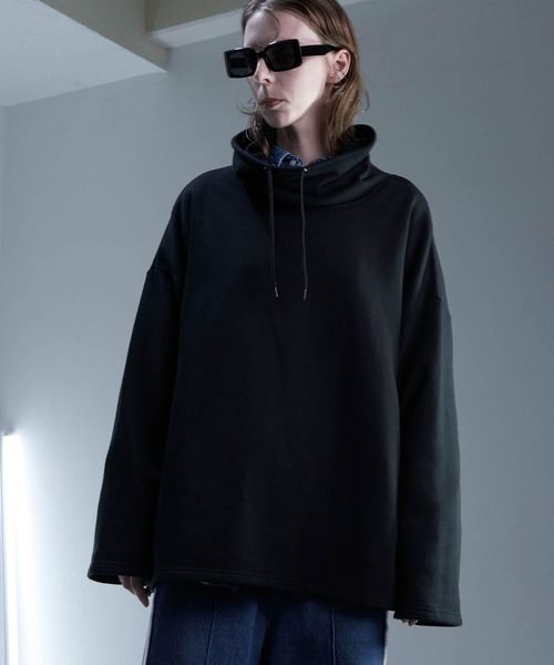 ENDER PRODUCTS（エンダープロダクツ）の「ビッグシルエット カウルネック裏毛プルオーバー 【ENDER PRODUCTS/エンダープロダクツ】（スウェット・メンズ・オレンジ/アイボリー/ブラック・F）」の10枚目の写真