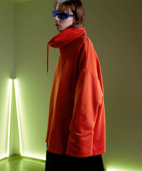 ENDER PRODUCTS（エンダープロダクツ）の「ビッグシルエット カウルネック裏毛プルオーバー 【ENDER PRODUCTS/エンダープロダクツ】（スウェット・メンズ・オレンジ/アイボリー/ブラック・F）」の22枚目の写真