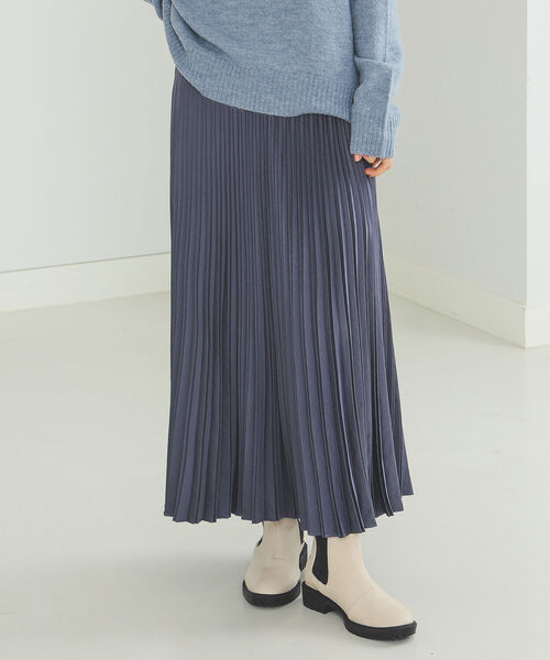 BEAMS HEART(ビームスハート)の「BEAMS HEART / 変形 プリーツスカート(スカート・レディース・カーキ/ベージュ/ブルー系その他・SMALL/MEDIUM)」の15枚目の写真