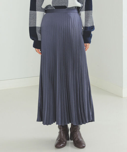 BEAMS HEART(ビームスハート)の「BEAMS HEART / 変形 プリーツスカート(スカート・レディース・カーキ/ベージュ/ブルー系その他・SMALL/MEDIUM)」の13枚目の写真