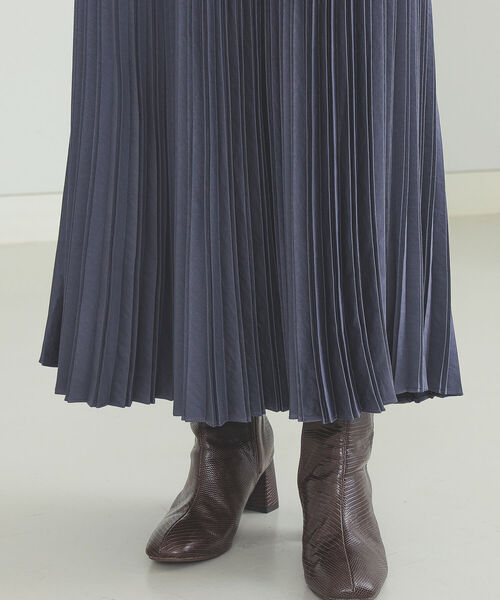 BEAMS HEART(ビームスハート)の「BEAMS HEART / 変形 プリーツスカート(スカート・レディース・カーキ/ベージュ/ブルー系その他・SMALL/MEDIUM)」の5枚目の写真