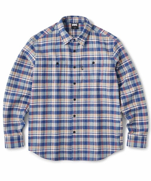 FTC（エフティーシー）の「HEAVY PLAID NEL SHIRT（シャツ/ブラウス・メンズ・ホワイト/ネイビー/ブルー・LARGE/X-LARGE/MEDIUM）」の3枚目の写真