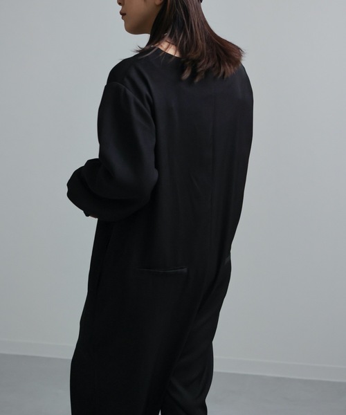 ap retro（アプレトロ）の「2022/新作 ノーカラーオールインワン/ツナギ（つなぎ/オールインワン・レディース・モカ/アイボリー/ブラック・FREE）」の20枚目の写真