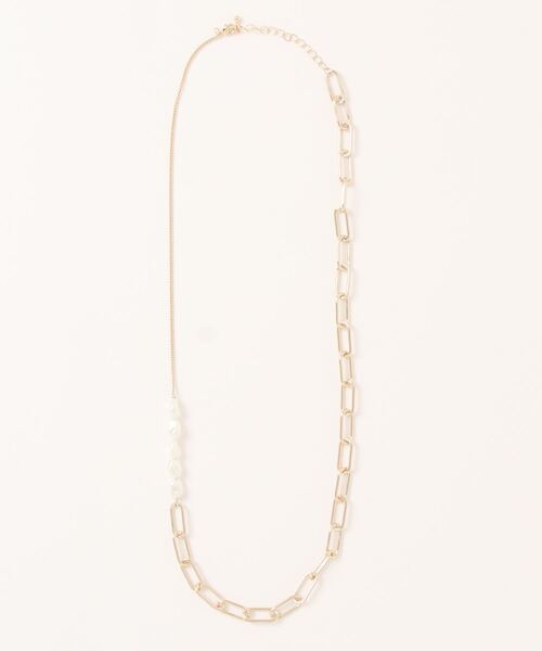 prose verse（プロズヴェール）の「パールチェーンネックレス（その他ヘアアクセサリー・レディース・ゴールド・ﾌﾘ-）」の4枚目の写真
