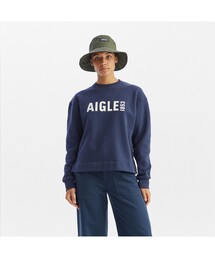 AIGLE ロゴスエット　エーグル トレーナースウェット セール】 UVカット 吸水速乾 クルーネックスウェット トレーナー