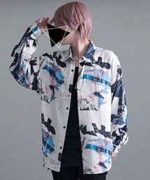 『SILVER BULLET SELECT AP/シルバーバレットセレクト』総柄長袖とろみシャツ