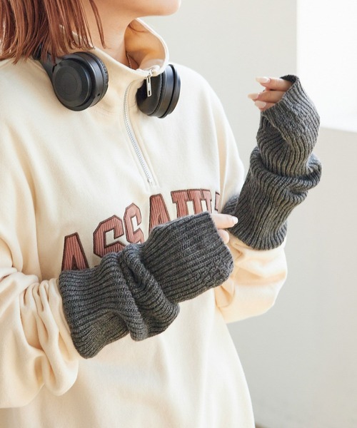 PAGEBOY（ページボーイ）の「PAGEBOYLIM/アームウォーマー（アームカバー・レディース・ブラック/パープル/レッド/チャコールグレー・FREE）」の3枚目の写真