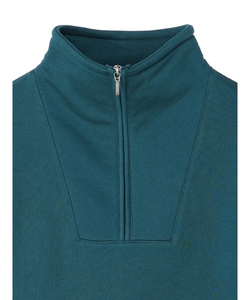 AMERICAN HOLIC（アメリカンホリック）の「ハーフＺＩＰ裏毛プルオーバー（スウェット・レディース・ブラック/グリーン/アイボリー・M/L）」の8枚目の写真