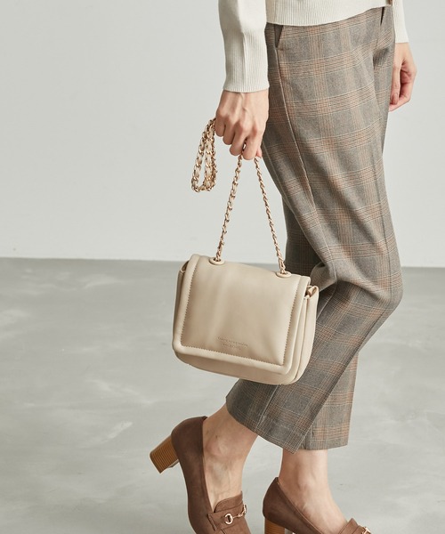 ROPE' PICNIC（ロペピクニック）の「パフィーミニチェーンショルダーバッグ（ショルダーバッグ・レディース・ブラック/キナリ/シルバー・FREE）」の21枚目の写真