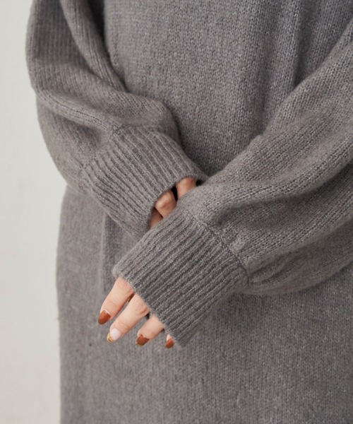 CLEARIMPRESSION （クリアインプレッション）の「ブークレボリュームスリーブワンピース（ワンピース・レディース・グレー/ブラック/アイボリー・FREE）」の12枚目の写真