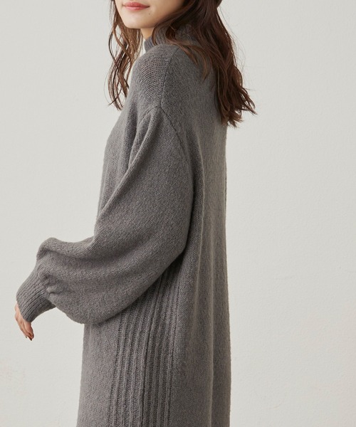 CLEARIMPRESSION （クリアインプレッション）の「ブークレボリュームスリーブワンピース（ワンピース・レディース・グレー/ブラック/アイボリー・FREE）」の11枚目の写真