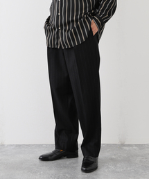 EDIFICE LA BOUCLE | 【LA BOUCLE / ラブークル】1プリーツ ストライプ イージー パンツ(その他パンツ)