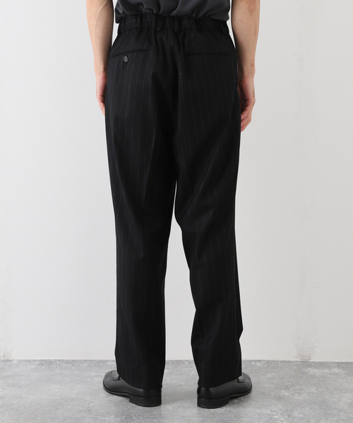 EDIFICE LA BOUCLE（エディフィスラブークル）の「【LA BOUCLE / ラブークル】1プリーツ ストライプ イージー パンツ（その他パンツ・メンズ・ブラック・1/2）」の13枚目の写真