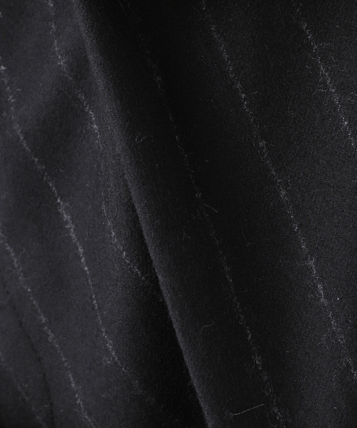 EDIFICE LA BOUCLE（エディフィスラブークル）の「【LA BOUCLE / ラブークル】1プリーツ ストライプ イージー パンツ（その他パンツ・メンズ・ブラック・1/2）」の16枚目の写真