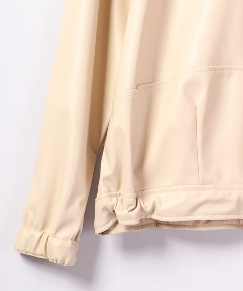 A.N.L(エーエヌエル レーベル)の「A.N.L フェイクレザーブルゾン(ブルゾン・レディース・キャメル/アイボリー/ブラック・38)」の22枚目の写真