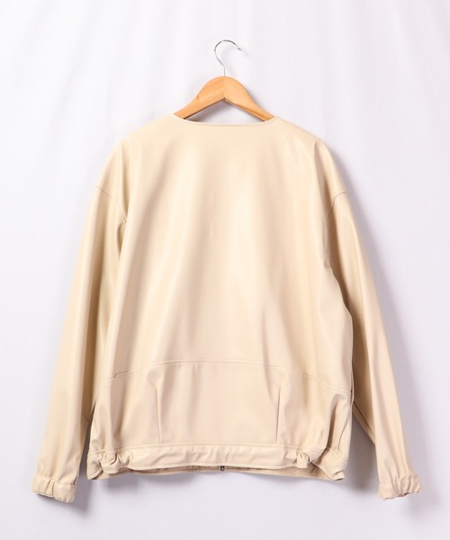 A.N.L(エーエヌエル レーベル)の「A.N.L フェイクレザーブルゾン(ブルゾン・レディース・キャメル/アイボリー/ブラック・38)」の21枚目の写真