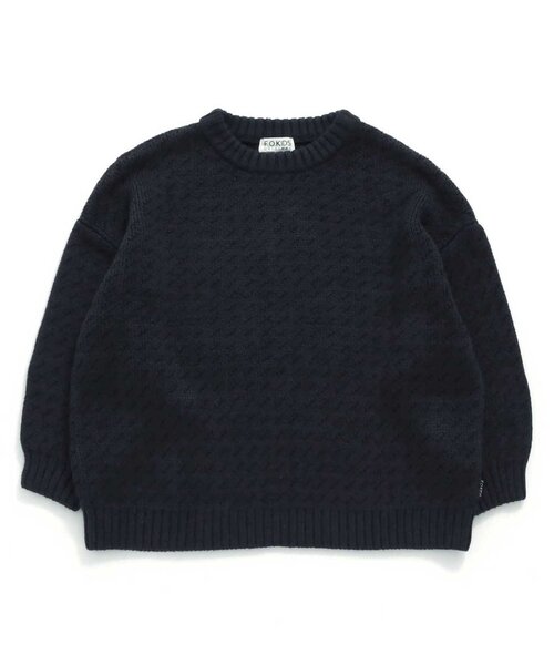 F.O.KIDS（エフオーキッズ）の「バーズアイニット_ウォッシャブル（ニット/セーター・キッズ・ブラック/グリーン/ネイビー/アイボリー/レッド・130/120/140/110/100/90/95/80）」の4枚目の写真
