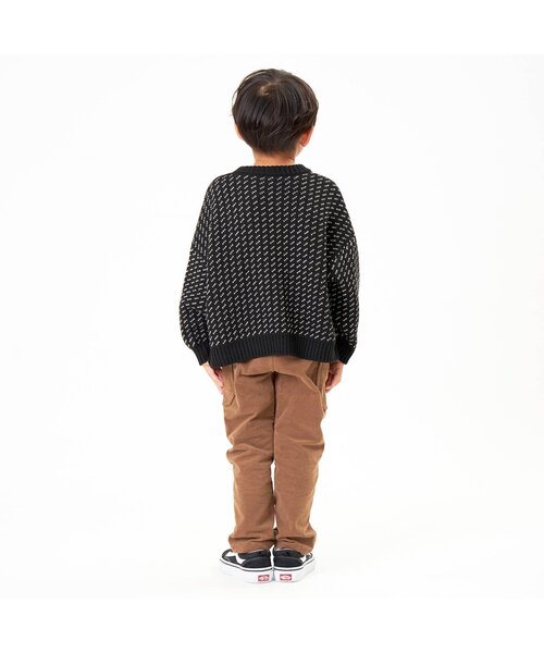 F.O.KIDS（エフオーキッズ）の「バーズアイニット_ウォッシャブル（ニット/セーター・キッズ・ブラック/グリーン/ネイビー/アイボリー/レッド・130/120/140/110/100/90/95/80）」の17枚目の写真
