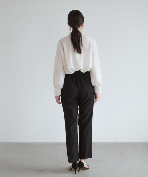 kaene（カエン）の「ストレッチフリルパンツ（スラックス・レディース・ブラック・38/36）」の5枚目の写真
